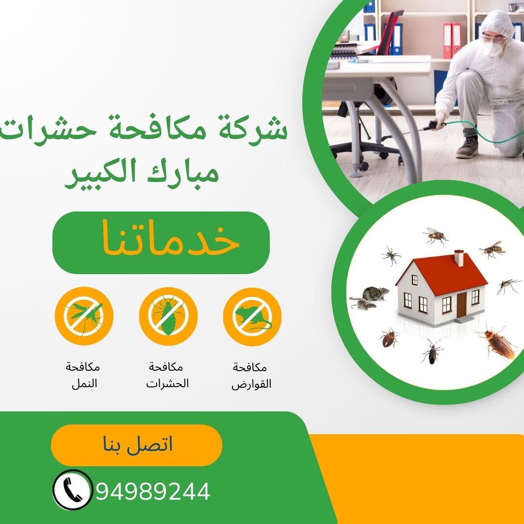 أفضل شركة مكافحة حشرات في مبارك الكبير مع ضمان النتائج